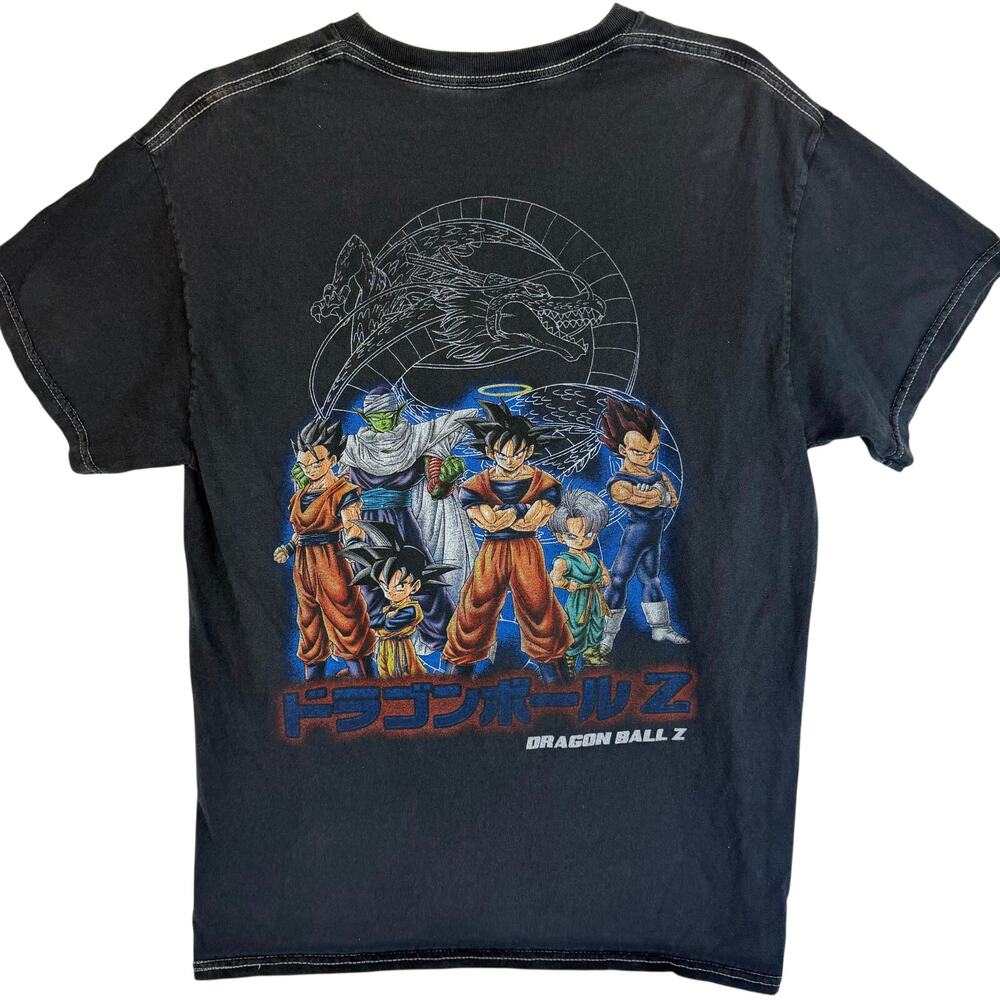 Dragon Ball Z Shenron Graphic Tee Shirt Mens Size S Faded Black Y2K Anime DBZ
